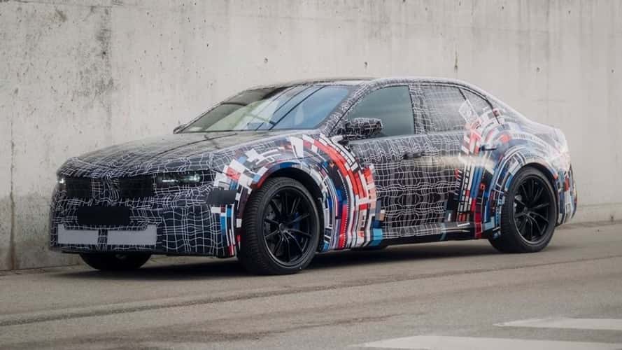 Electric BMW M3 Shows Its Camouflaged Face For The First Time