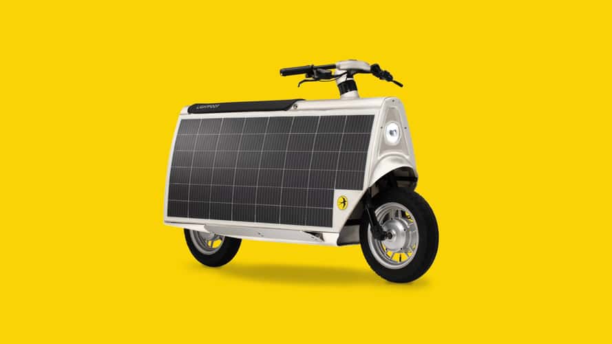 Would You Ride This Weird Solar-Powered Electric Scooter?