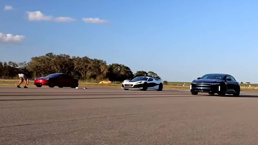 The Quickest Cars In The World Are EVs. Here's How They Stack Up In A Drag Race